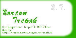 marton trepak business card